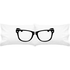 Oh, Susannah Hipster Glasses Pillowcase Set Cool Nerdy Two 20x30 Standard Size